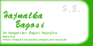 hajnalka bagosi business card